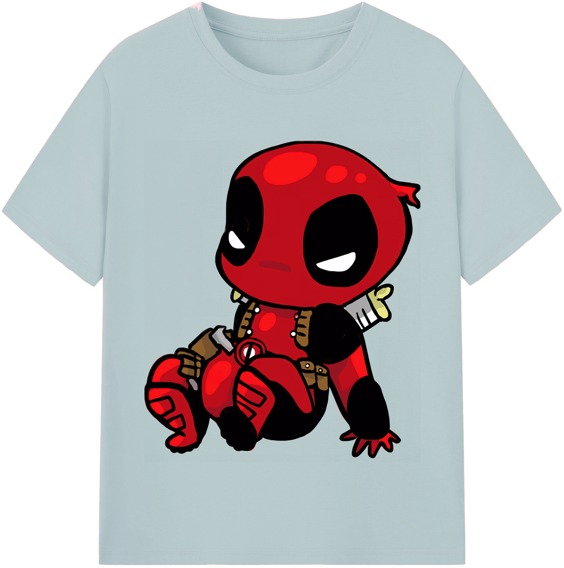 （画像用） Deadpool デッドプール 綿100％半袖Tシャツ（フロントプリント）